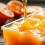 freeze fresh orange juice