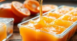 freeze fresh orange juice