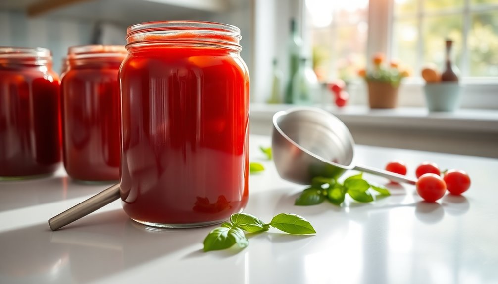 freeze fresh tomato juice