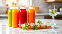 freeze juice in containers