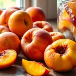 freeze peaches without lemon