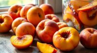freeze peaches without lemon