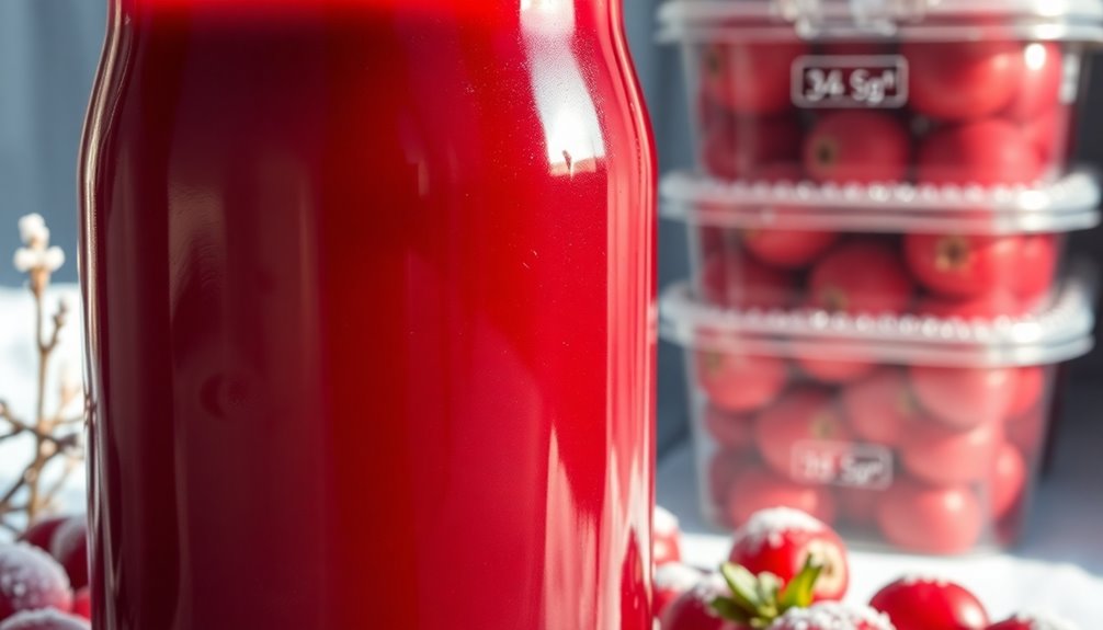 freezing cranberry juice tips