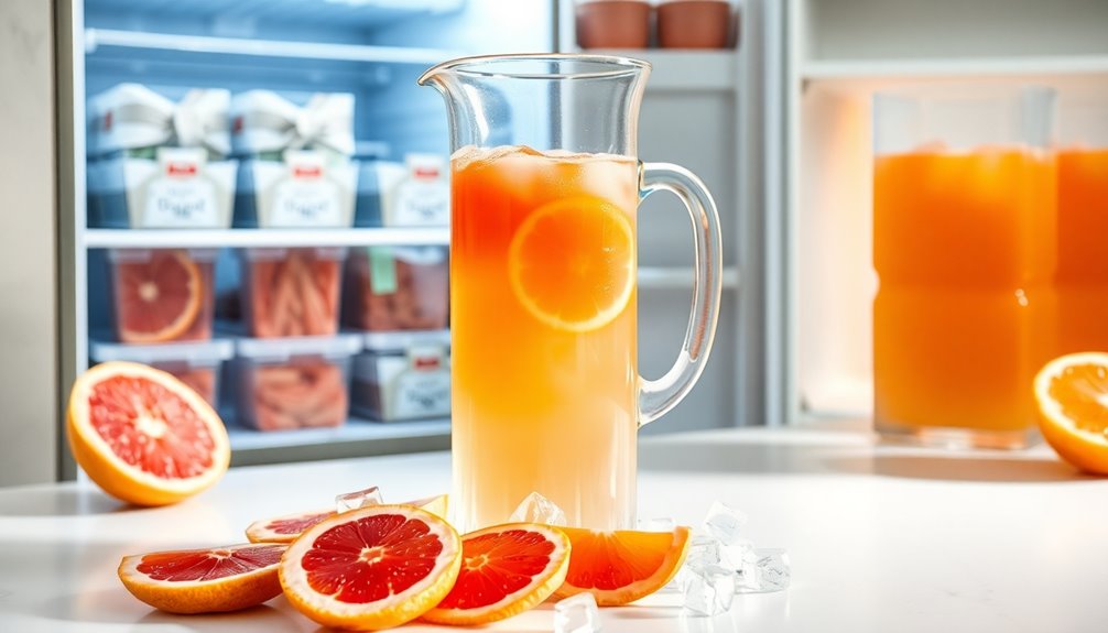 freezing grapefruit juice benefits