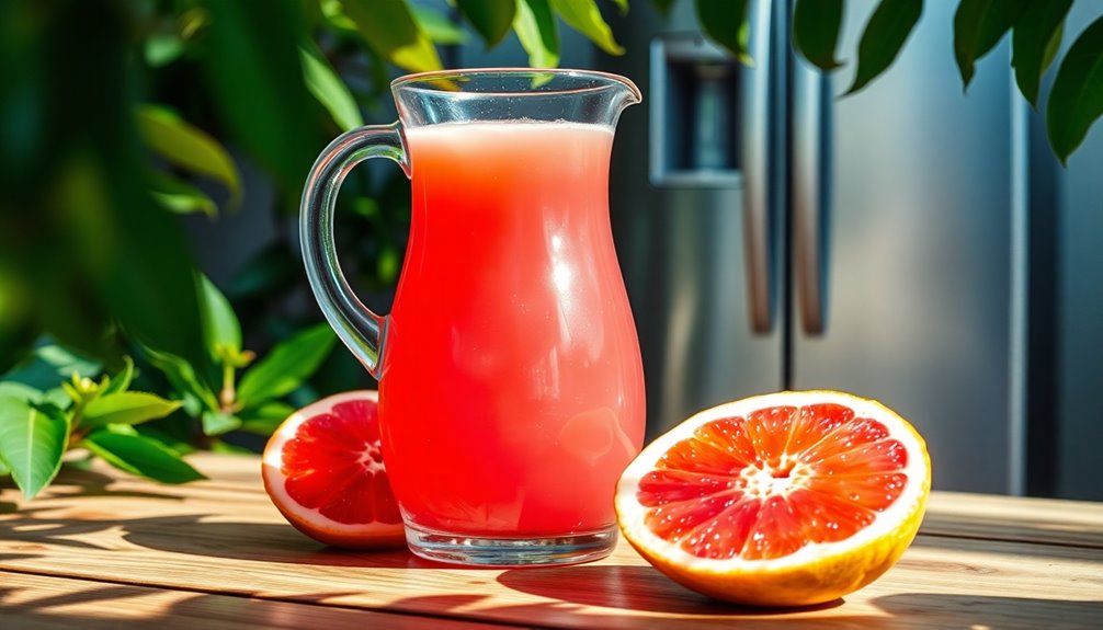 fresh grapefruit juice shelf life