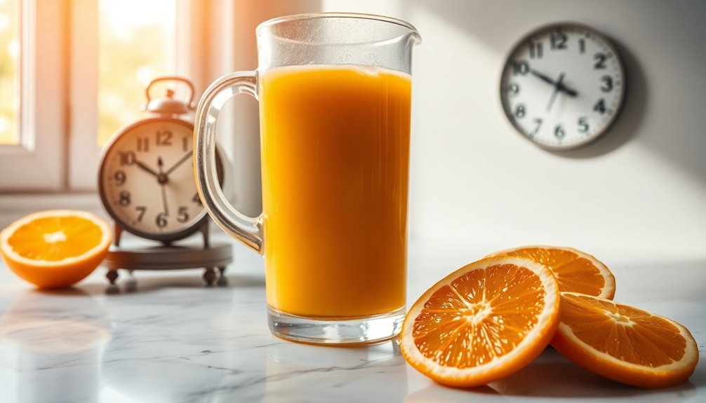 fresh orange juice shelf life