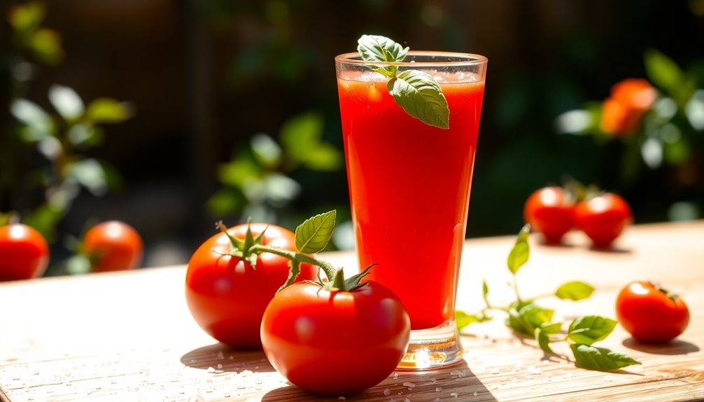 fresh tangy tomato beverage