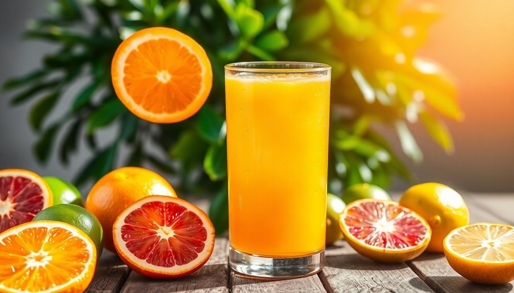 freshly squeezed citrus beverage