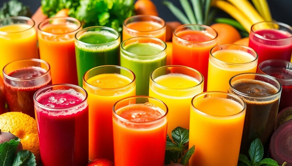 freshly squeezed juice varieties