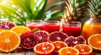 health boosting juice fruits