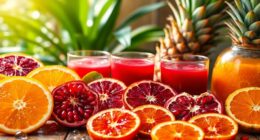 health boosting juice fruits