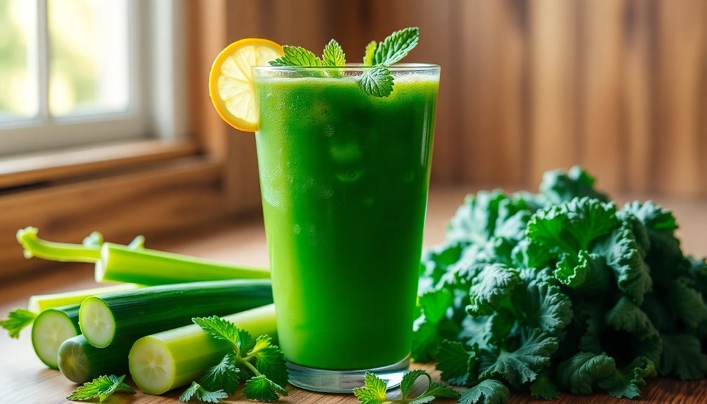 healthy cleansing green beverage