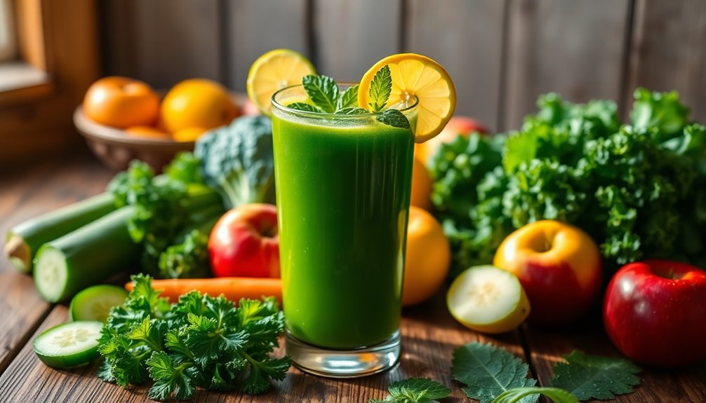 healthy green juice blend