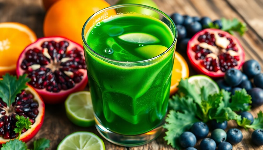 healthy green vegetable drink