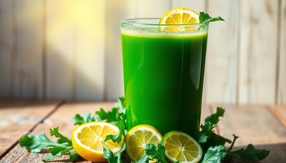 healthy green vegetable drink