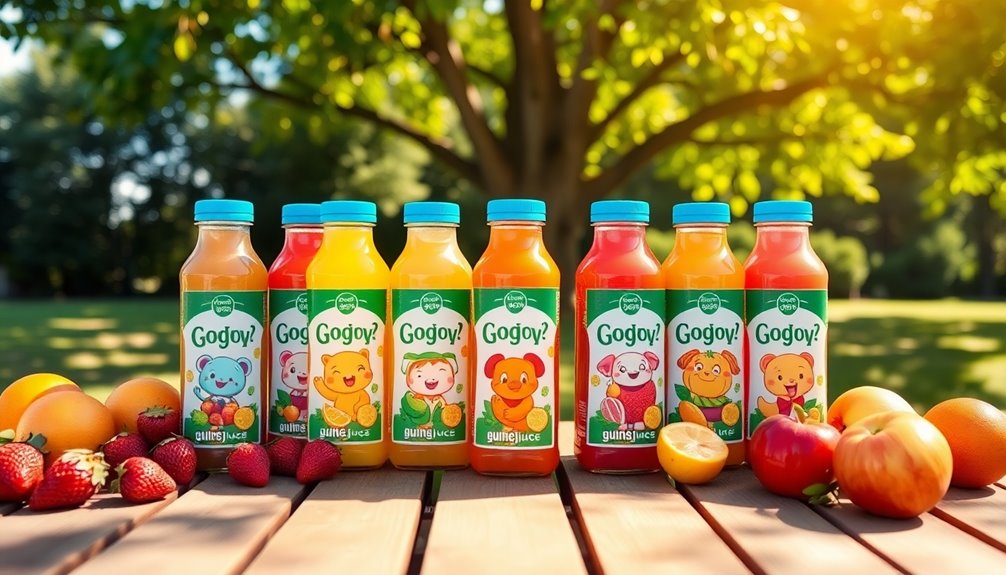 healthy juice in bottles