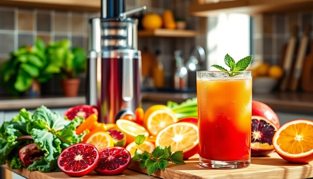 homemade organic juice preparation