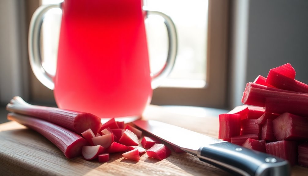 homemade rhubarb juice recipe