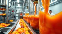industrial juice manufacturing steps