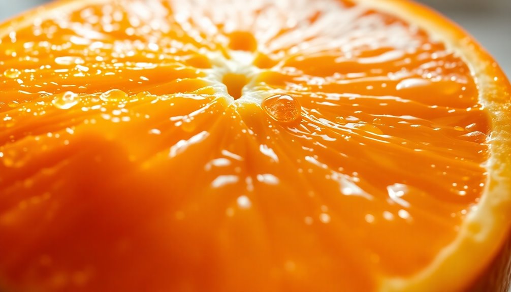 juice content in oranges