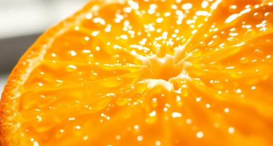 juice content in oranges