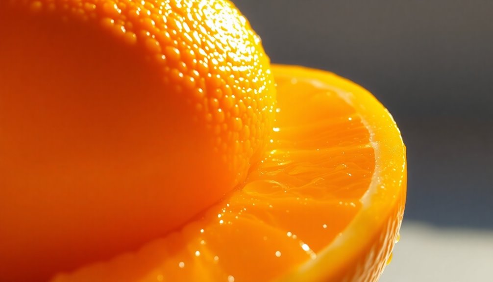 juice content in oranges