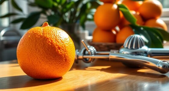 juice content in oranges