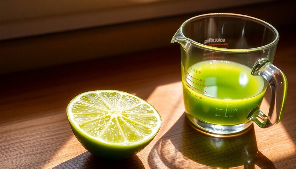 juice quantity from lime
