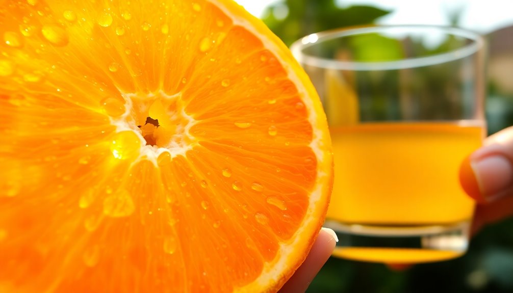 juice quantity from orange