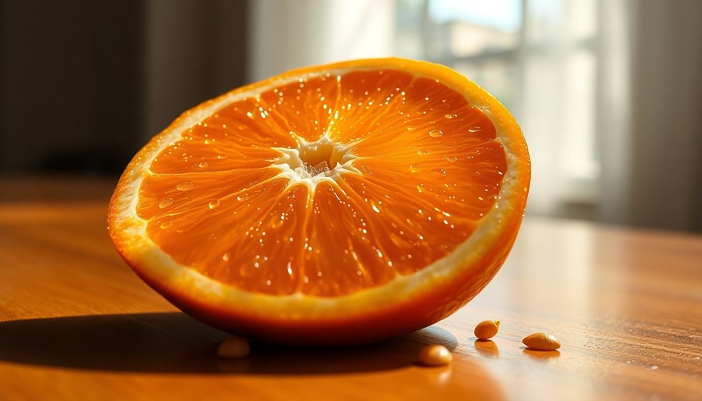 juice quantity in orange