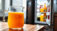 juice shelf life refrigerator