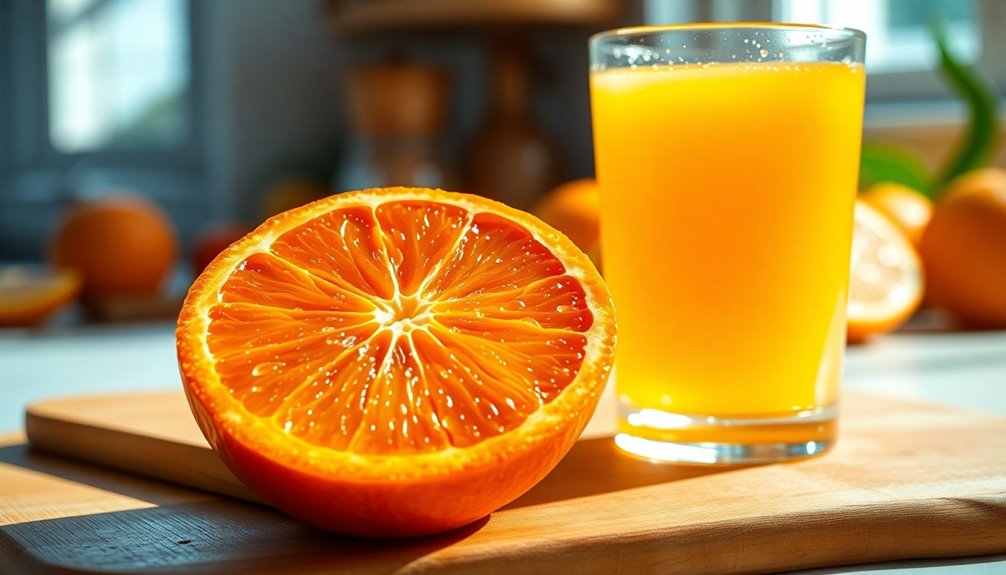 juice yield from one orange