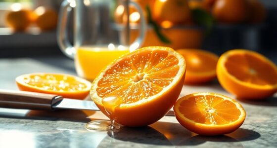 juice yield from oranges