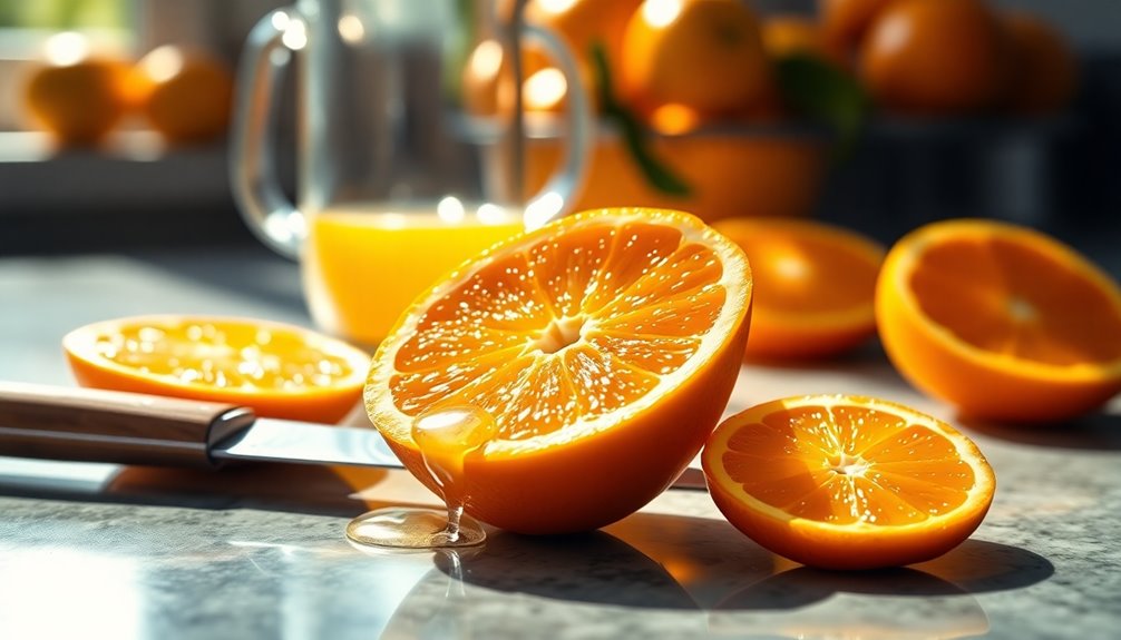 juice yield from oranges