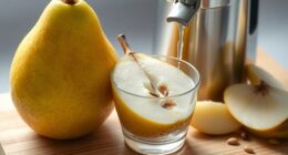 juicing a pear process