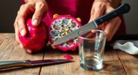 juicing a prickly pear