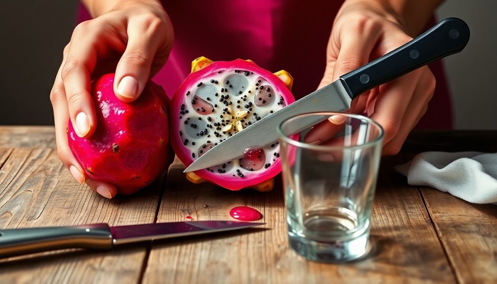 juicing a prickly pear