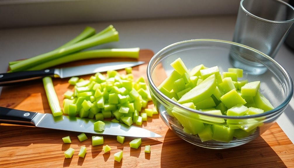 juicing celery without equipment