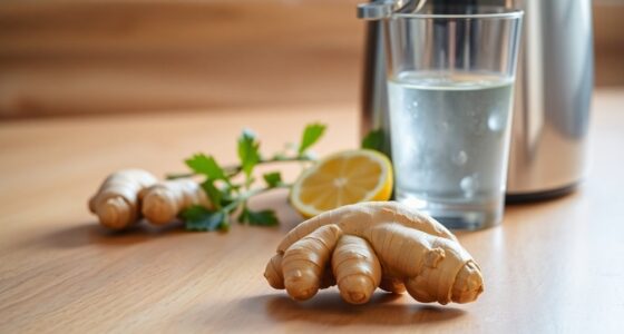 juicing fresh ginger root