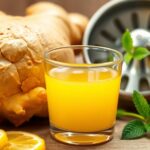 juicing fresh ginger root