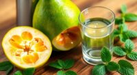 juicing fresh guava fruit