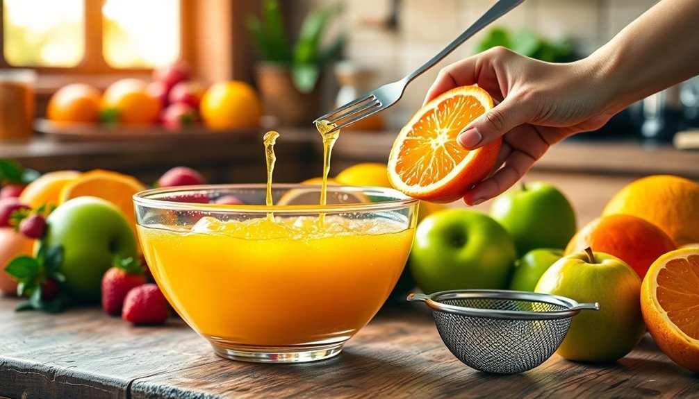 juicing fruit manually explained