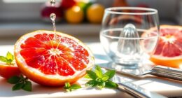 juicing grapefruit for freshness