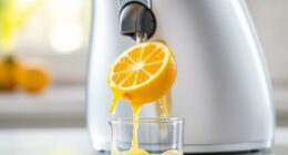 juicing lemons with electric juicer