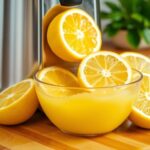 juicing lemons with machine