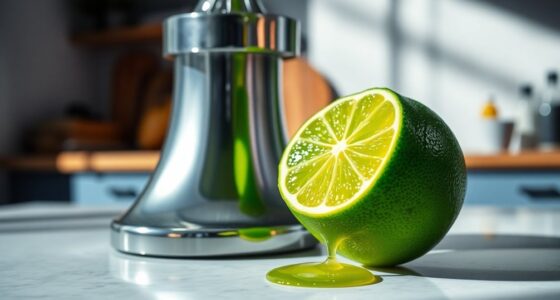 juicing limes with juicer