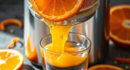 juicing oranges with a juicer