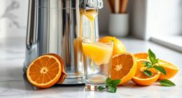 juicing oranges with juicer