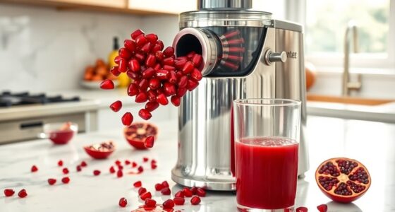 juicing pomegranate using juicer