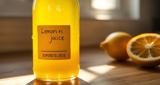 lemon juice expiration shelf life